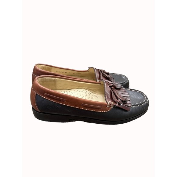Cole Haan men’s brown leather tassel slip on loafer shoes 9D SKU 6266 main image 5